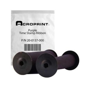 Model 310 Replacement for Acroprint 39-0121-004 Ribbon fits Acroprint Model 175 Purple Ink ES700 and ES900 